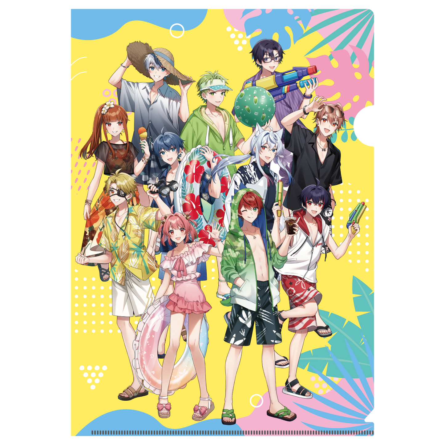 A4クリアファイル 等身イラスト